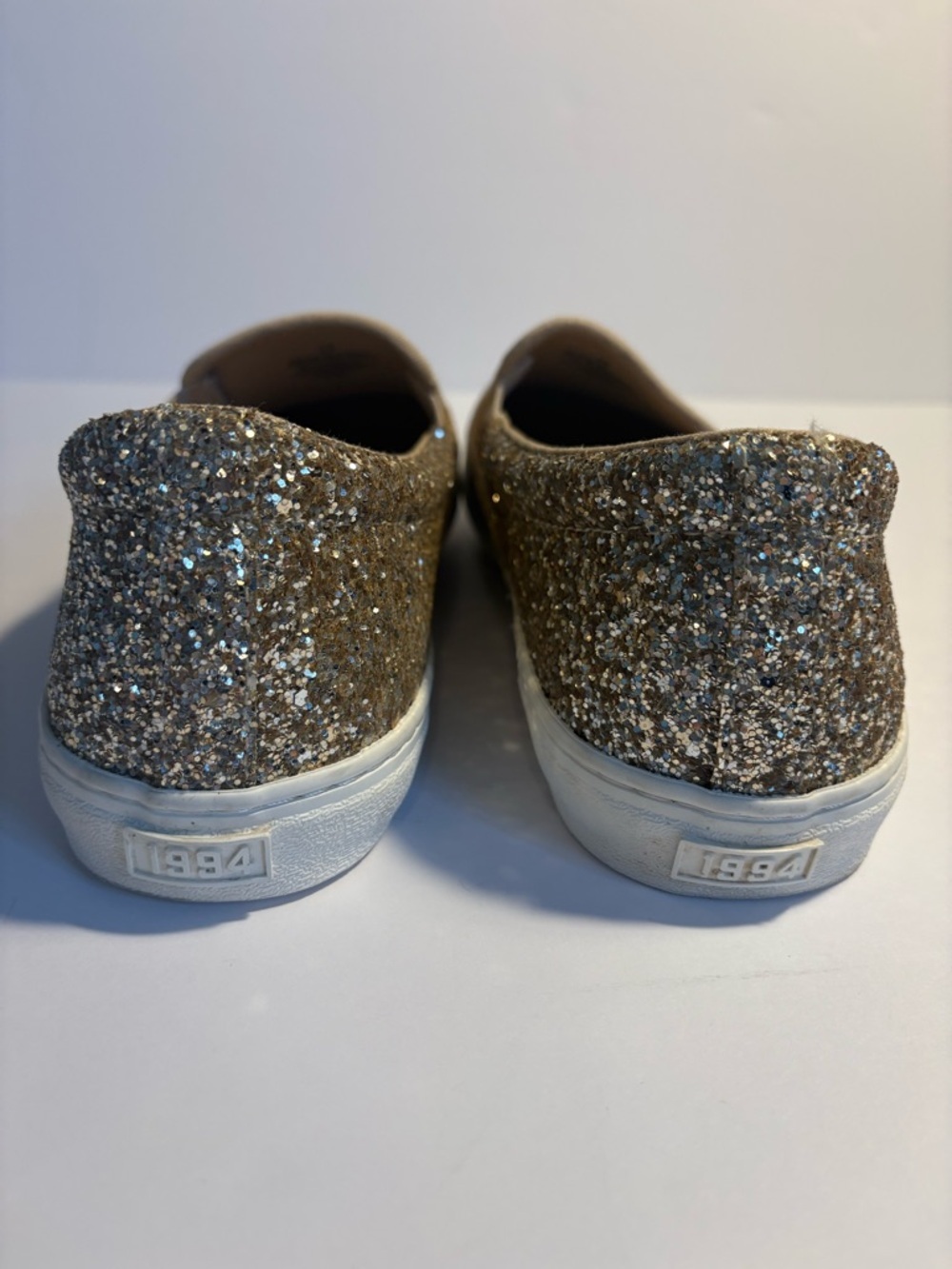 Old Navy Glitter Slip-On Sneaker, Gold Glitter, women’s size 10. - Picture 4 of 10